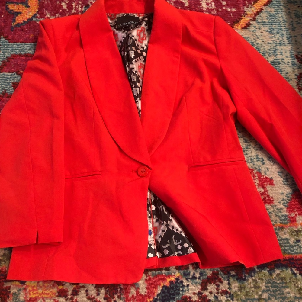 Cynthia Rowley Red Blazer